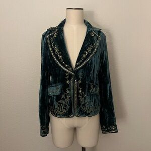 Women’s Katherine Barclay Vintage Velvet Sequin Blazer